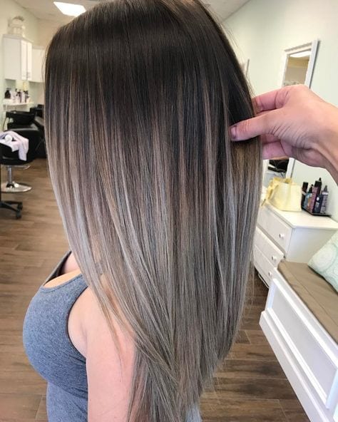 Pin Straight Ombre Ash Blonde Hair Tspa Shorewood Beauty